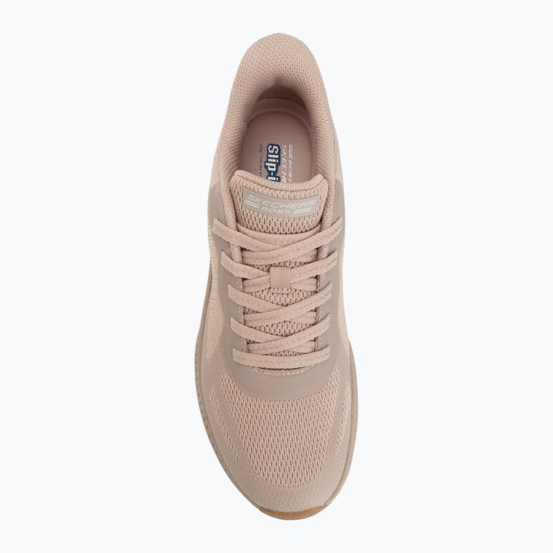 Buty damskie SKECHERS Bobs Squad 4 Staple Look beige 5