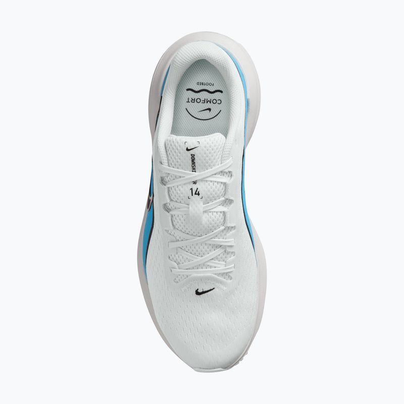 Buty do biegania męskie Nike Downshifter 14 off white/light current blue/black 11