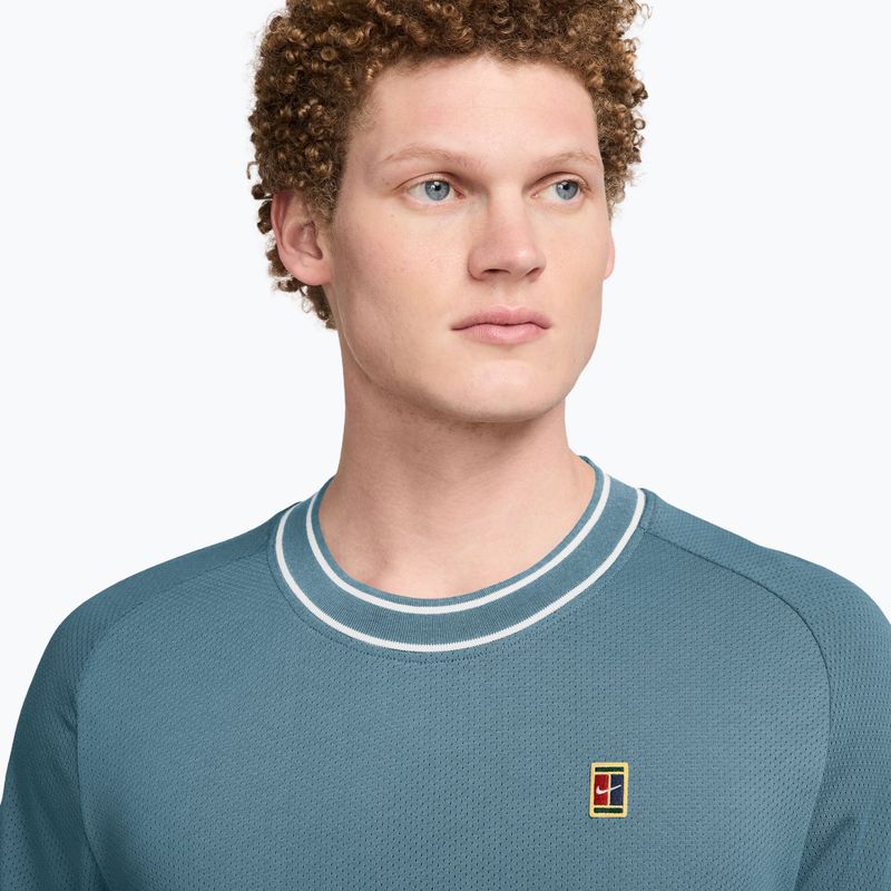 Koszulka tenisowa męska Nike Court Heritage barely smokey blue 3