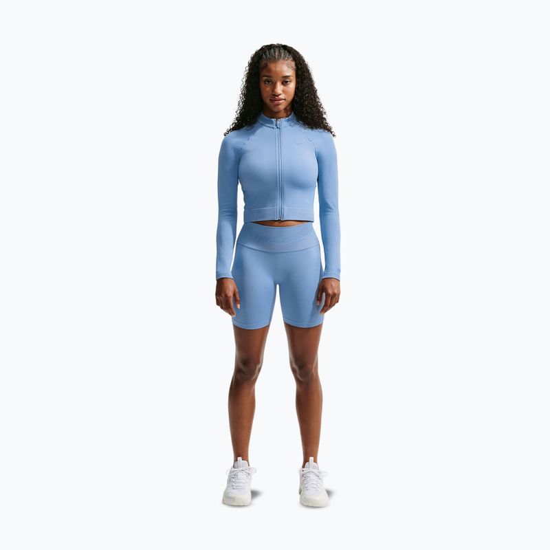 Bluza treningowa damska Nike Pro Seamless work blue 2