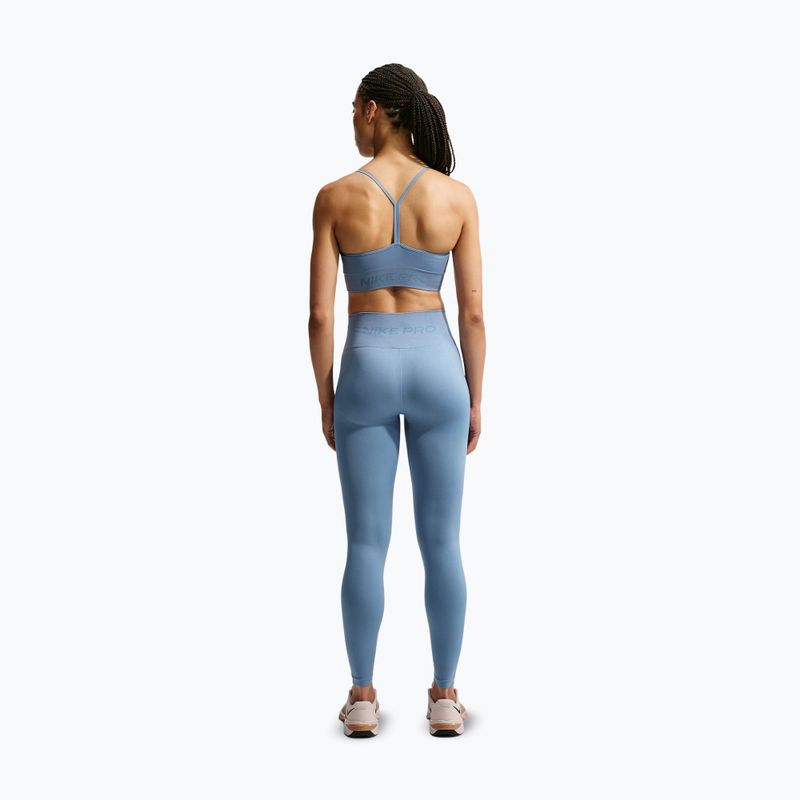 Biustonosz treningowy Nike Pro Seamless work blue 3