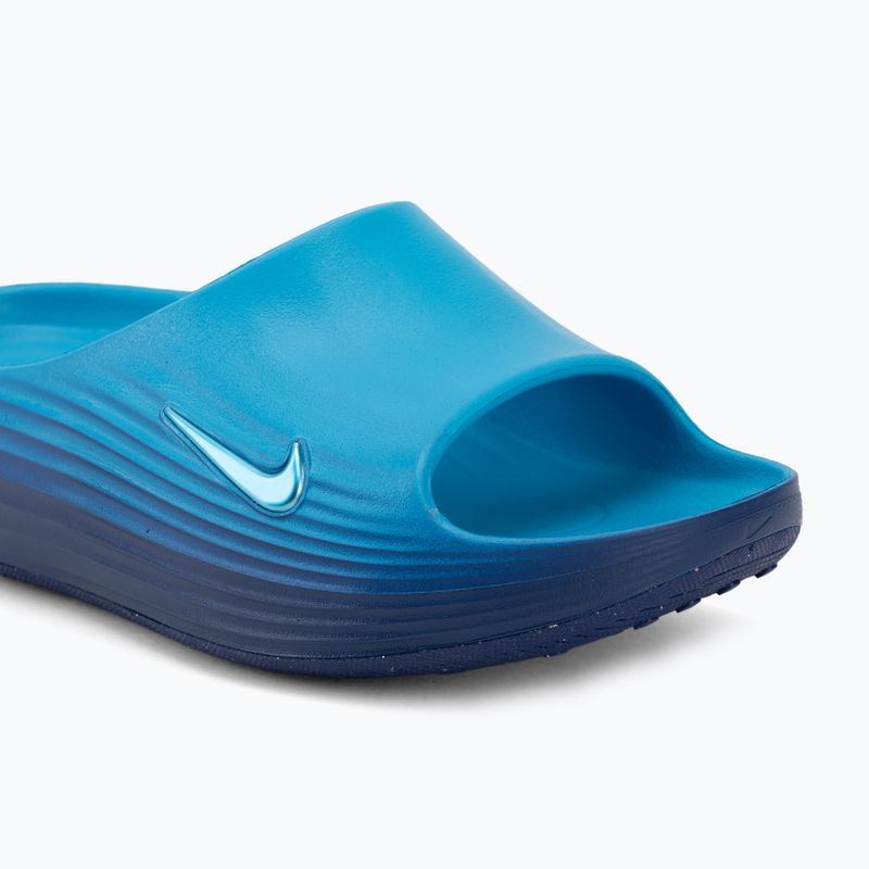 Klapki męskie Nike ReactX Rejuven8 light current blue/light current blue 7