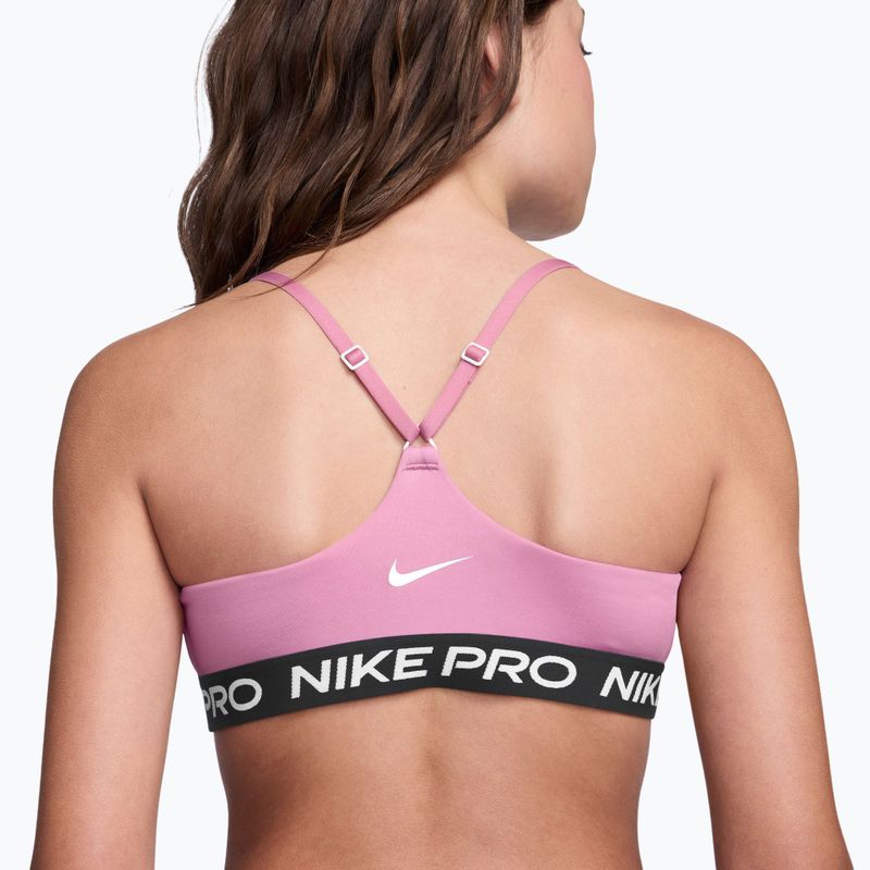Biustonosz dziewczęcy Nike Pro Pink Rise 3