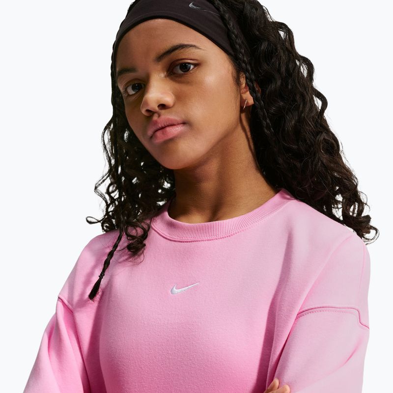 Bluza dziecięca Nike Sportswear Studio pink rise/white 6