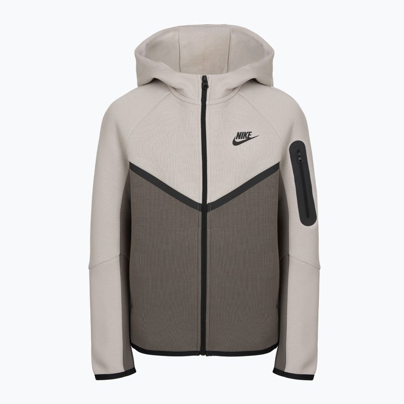 Bluza dziecięca Nike Sportswear Tech Fleece moon particle/cave stone/black/black