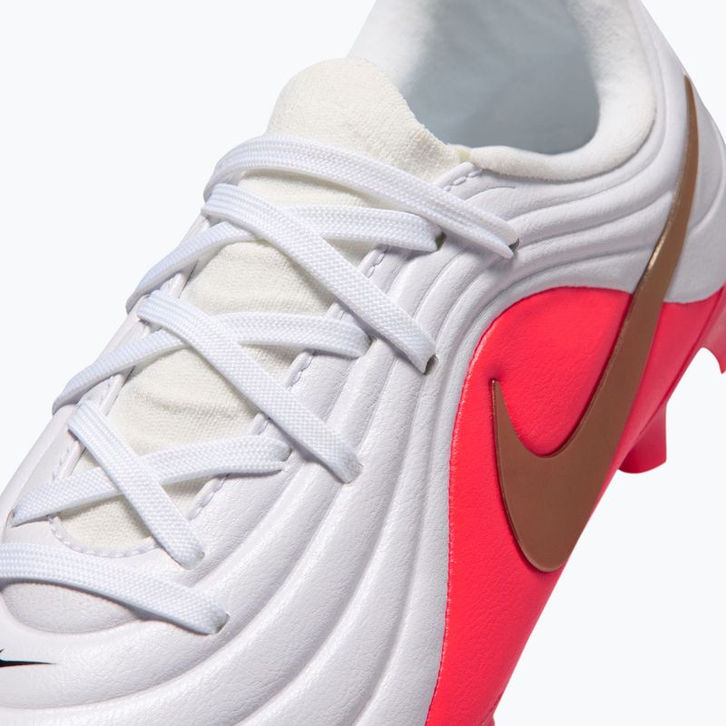 Buty piłkarskie dziecięce Nike Jr. Tiempo Maestro Academy white/bright crimson/blur 12