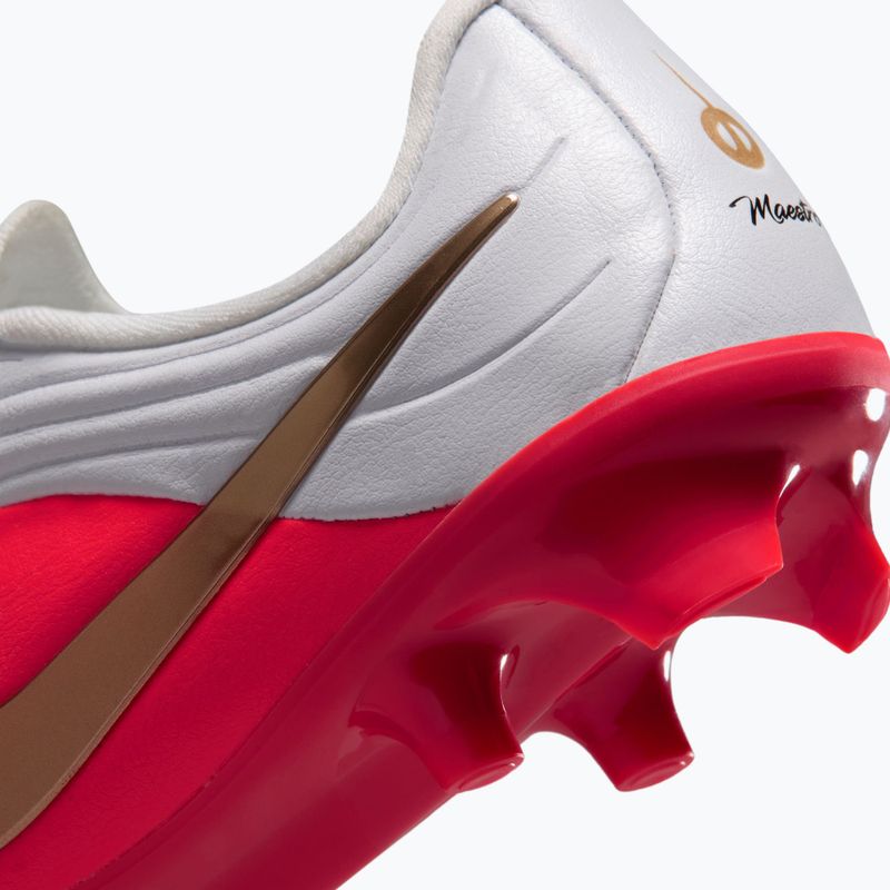 Buty piłkarskie dziecięce Nike Jr. Tiempo Maestro Academy white/bright crimson/blur 13