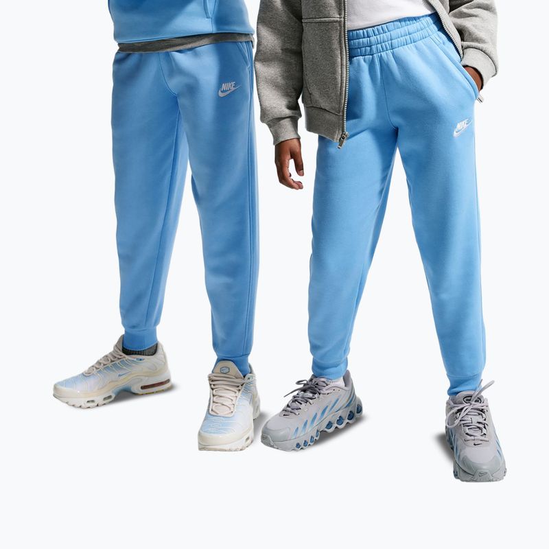 Spodnie dziecięce Nike Sportswear Club Fleece football blue/white 10