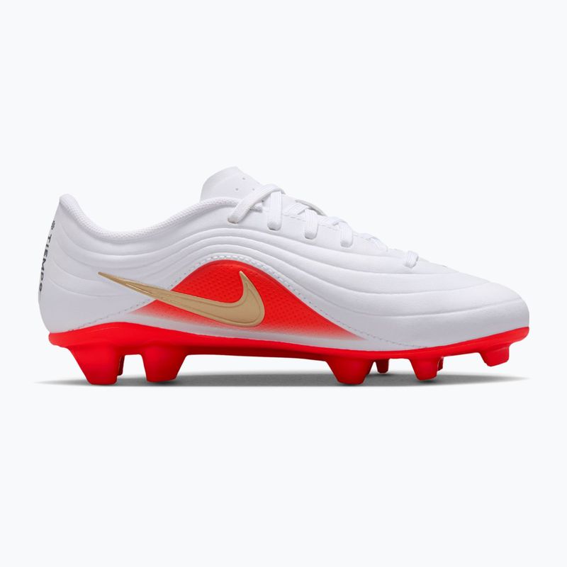 Buty piłkarskie dziecięce Nike Jr. Tiempo Maestro Club White/Bright Crimson/Blur 8
