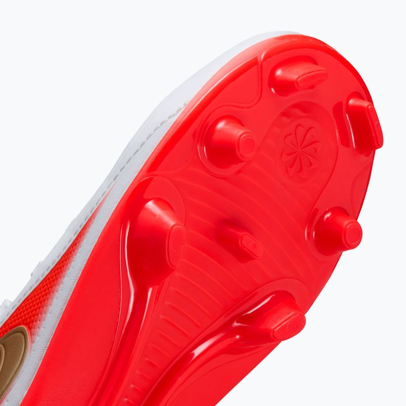 Buty piłkarskie dziecięce Nike Jr. Tiempo Maestro Club White/Bright Crimson/Blur 11