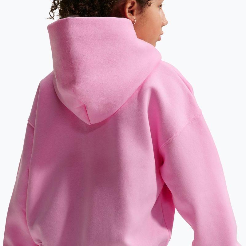 Bluza dziecięca Nike Sportswear Studio Fleece pink rise/white 7