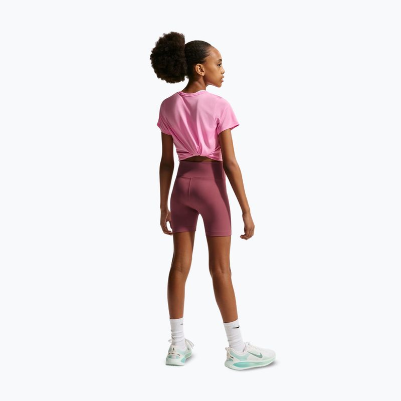 Spodenki dziecięce Nike One pink smoke/white 3
