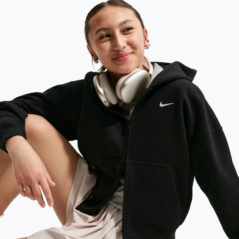 Bluza dziecięca Nike Sportswear Studio Fleece black/white 4