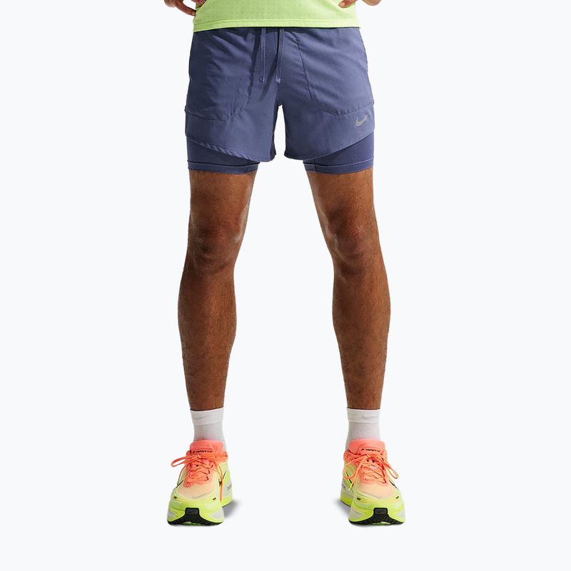 Spodenki do biegania męskie Nike Stride diffused blue