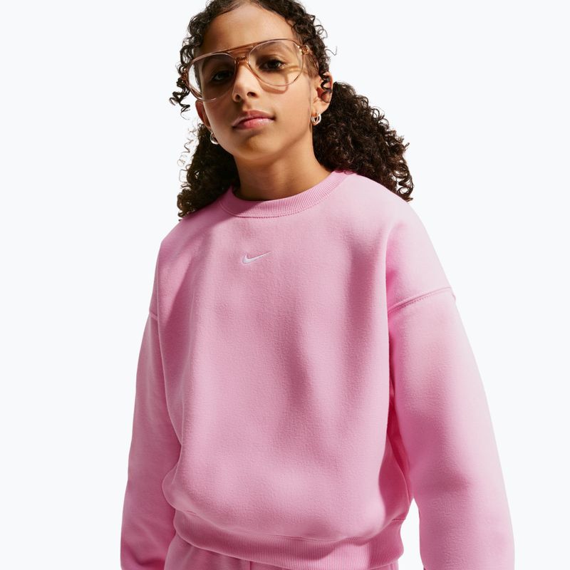 Bluza dziecięca Nike Sportswear Studio pink rise/white 4