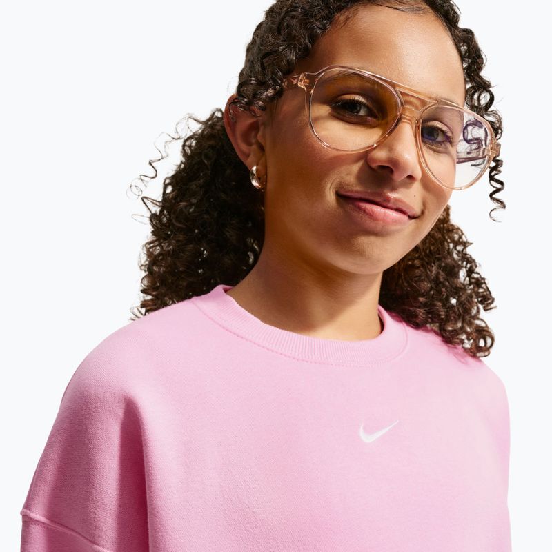 Bluza dziecięca Nike Sportswear Studio pink rise/white 6