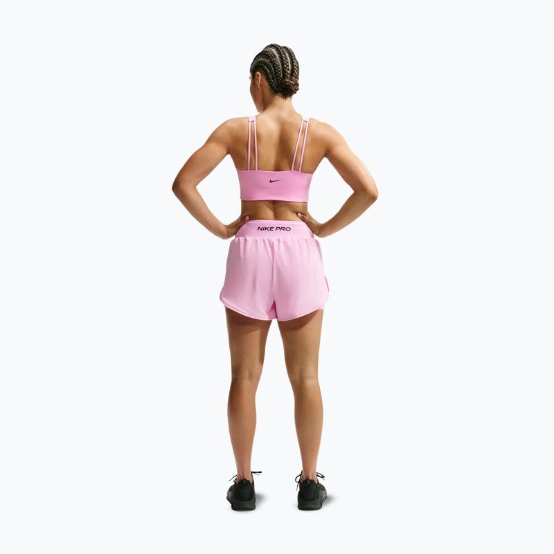 Biustonosz treningowy Nike Pro Sculpt pink rise/black 3