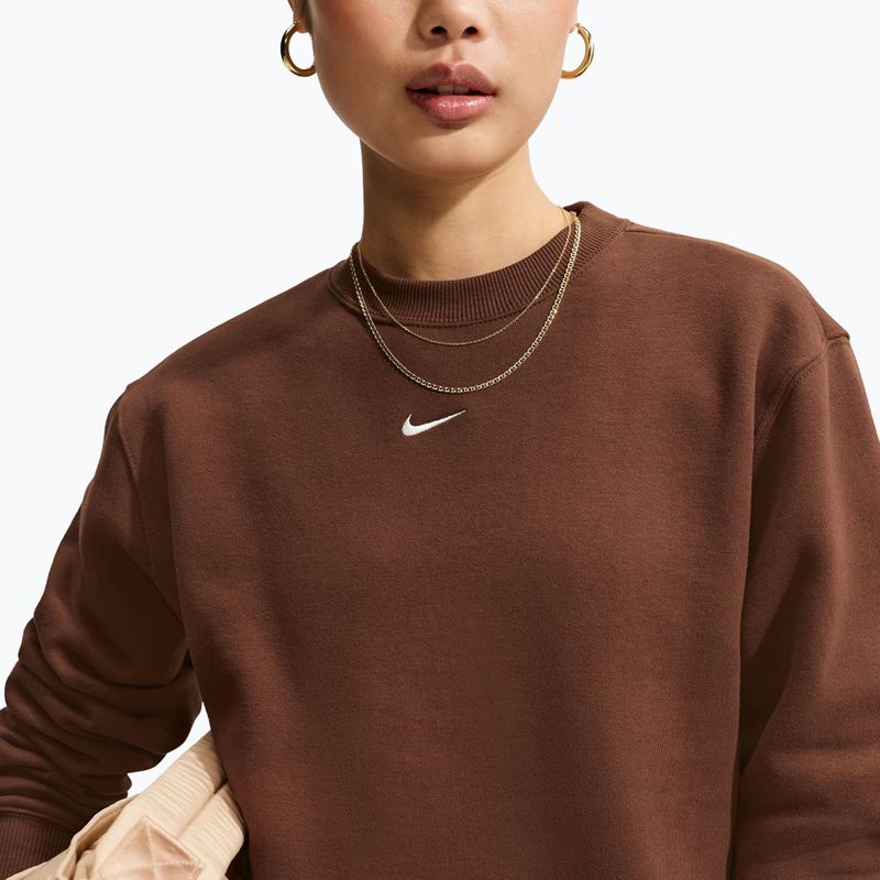 Bluza damska Nike Studio Fleece cacao wow/sail 5