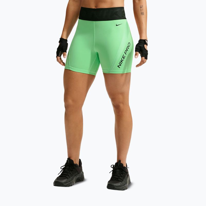 Spodenki treningowe damskie Nike Pro Sculpt illusion green/cucumber calm/black/black 7