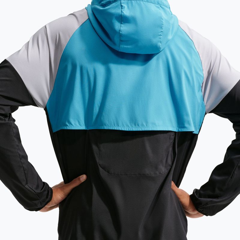 Kurtka do biegania męska Nike Impossibly Light Windrunner black/light current blue/wolf grey 5