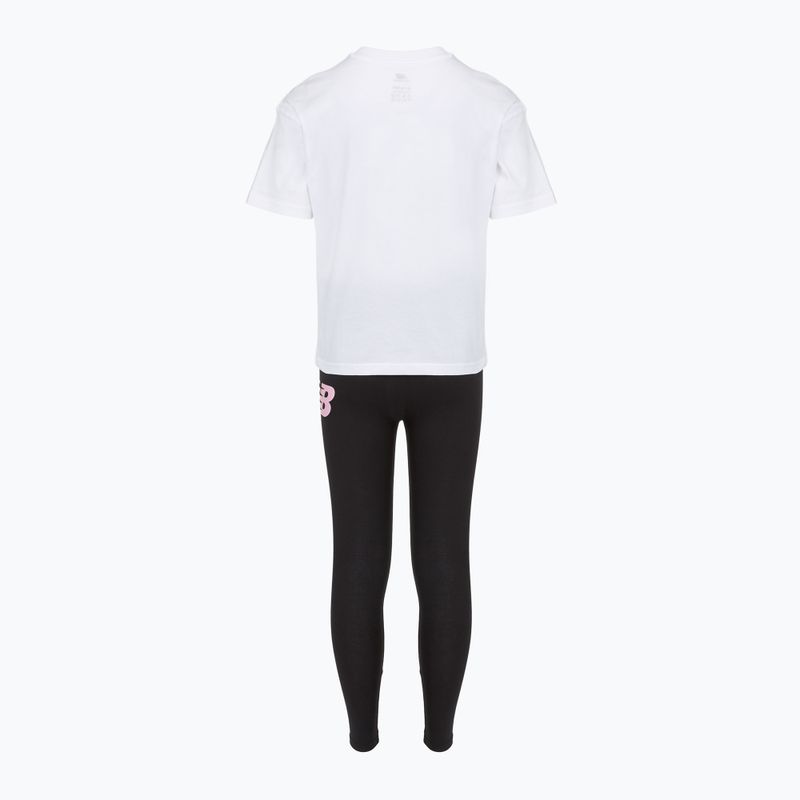 Komplet dziecięcy New Balance Floral Shoe Graphic Tee and Legging nb bright white 2