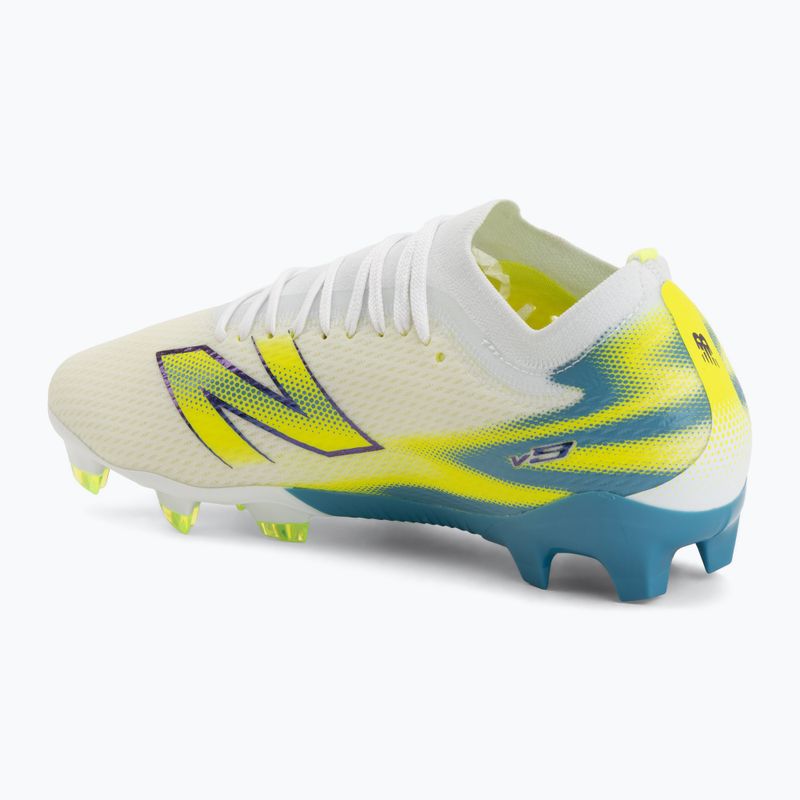 Buty piłkarskie New Balance Furon Team V9 FG white/alkaline green 3
