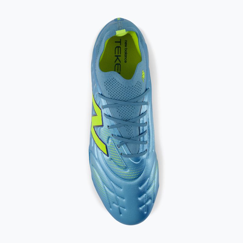 Buty piłkarskie New Balance Tekela Pro Low V5 FG metallic blue/alkaline green/Team Navy 11