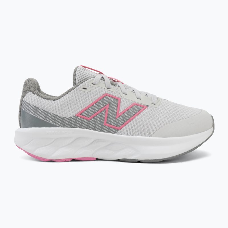 Buty do biegania dziecięce New Balance 520's Lace V9 grey matter/signal pink 2