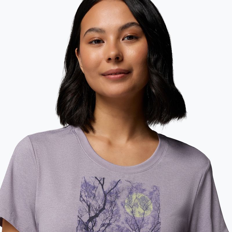 Koszulka damska Columbia Parsons Point Scoop Tee lavender pearl heather/canopy view 5