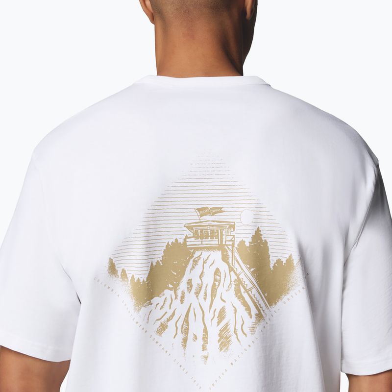 Koszulka męska Columbia CSC Heavyweight Back Graphic Tee white/heritage 7