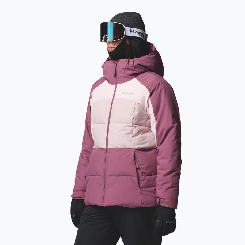 Kurtka narciarska damska Columbia Ava Alpine Puffer antique mauve/powder pink/mineral pink 4