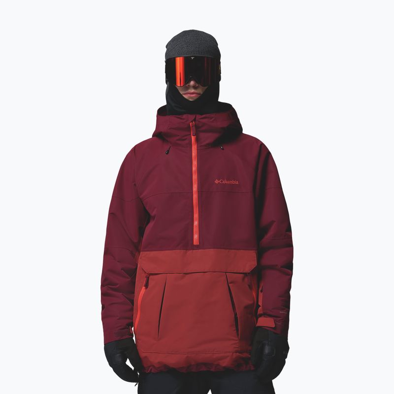 Kurtka snowboardowa męska Columbia Coreshot Shell Anorak red oxide/rich wine
