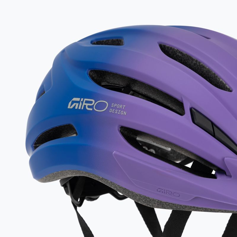Kask rowerowy dziecięcy Giro Register II matte purple haze/blue jewel fade 8