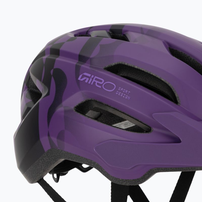 Kask rowerowy dziecięcy Giro Fixture II matte purple rush 7