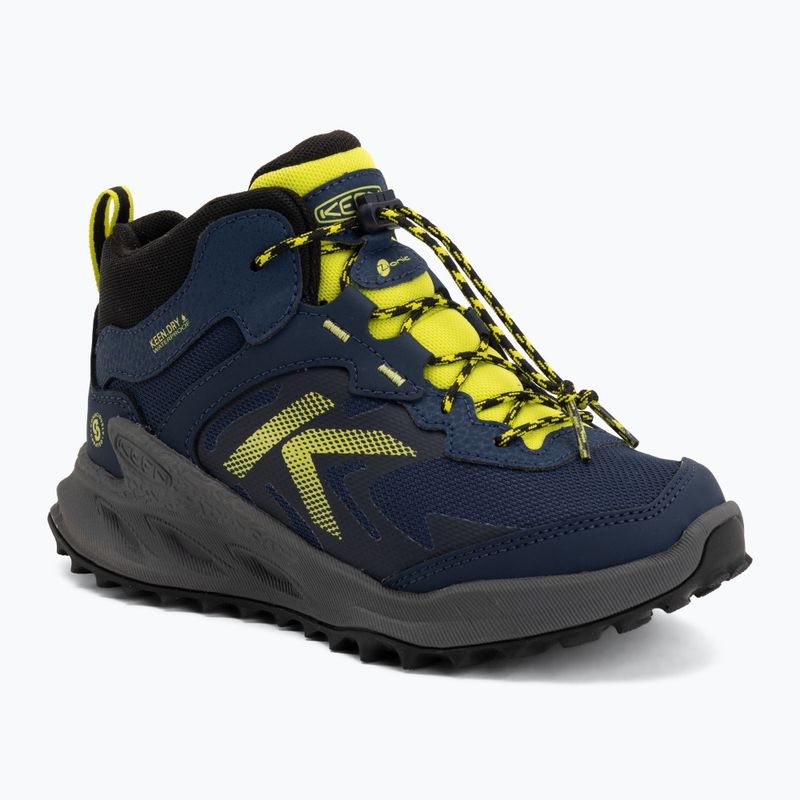 Buty trekkingowe dziecięce KEEN Zionic Mid Wp naval academy/evening primrose