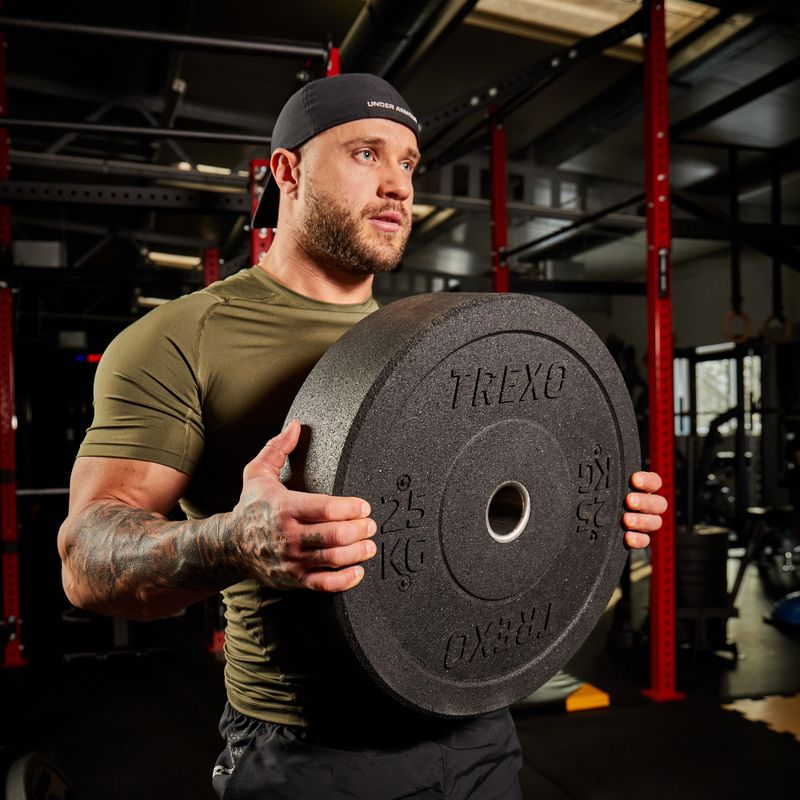 Obciążenie bumperowe olimpijskie XTREXO TRX-BMP025 25 kg czarne 6