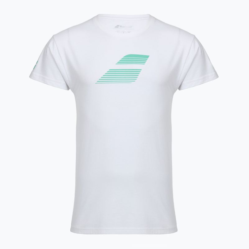 Koszulka męska Babolat Exercise Big Flag white/white