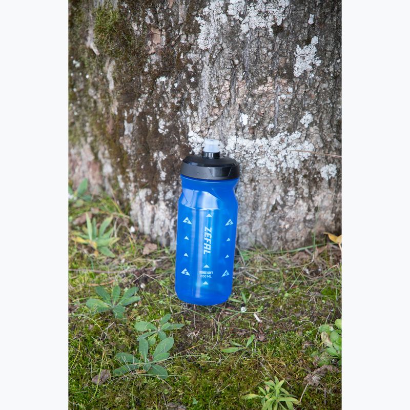 Bidon rowerowy Zefal Sense Soft Bottle 650 ml translucent blue 3
