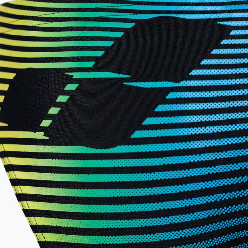 Slipy pływackie męskie arena Espiral Brief black/soft green 3