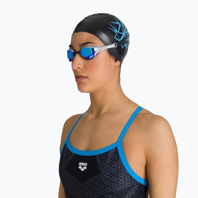 Okulary do pływania arena Cobra Ultra Swipe Mirror blue/silver 5