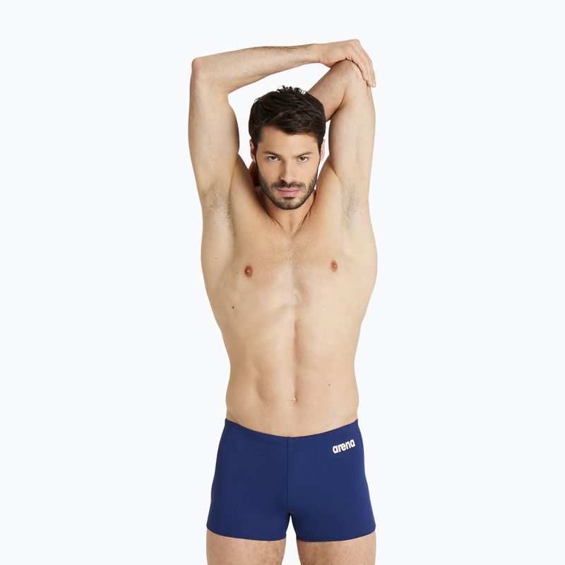 Bokserki pływackie arena Team Swim Short Solid navy/white 4