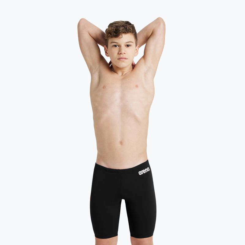 Jammery kąpielowe dziecięce arena Team Swim Jammer Solid black/white 5