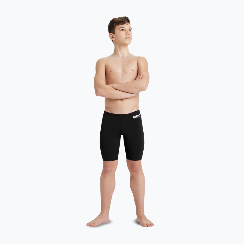Jammery kąpielowe dziecięce arena Team Swim Jammer Solid black/white 6