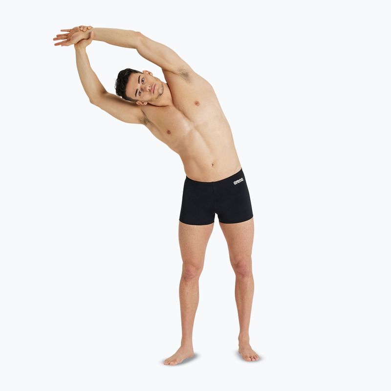 Bokserki pływackie arena Team Swim Short Solid black/white 5