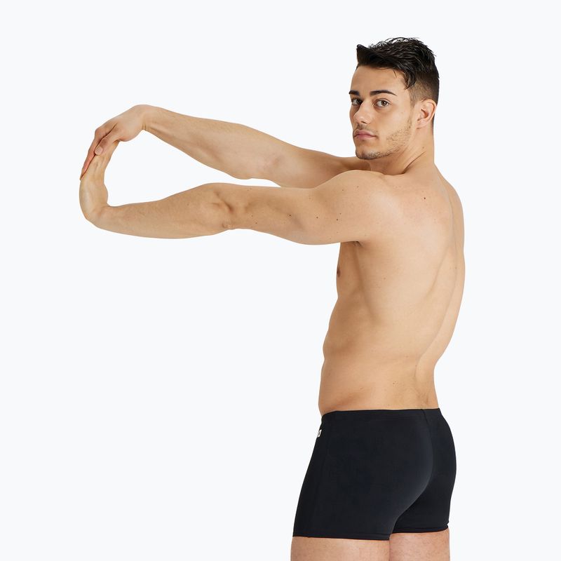 Bokserki pływackie arena Team Swim Short Solid black/white 6