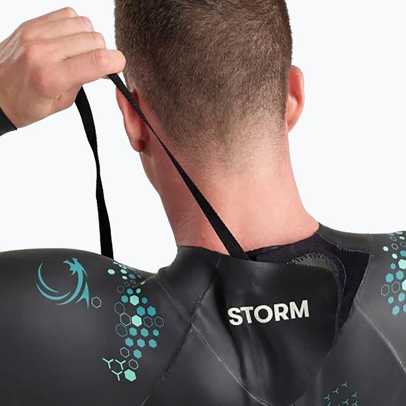 Pianka triathlonowa męska arena Storm 1,5 mm coral blue/black 3