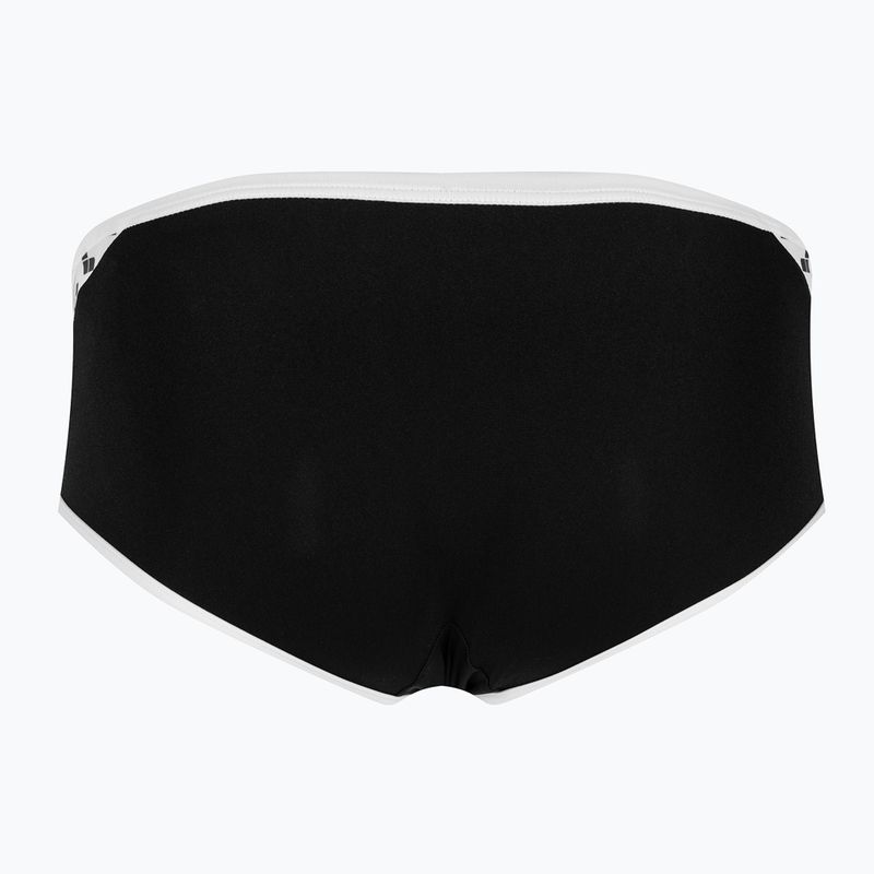 Bokserki pływackie męskie arena Icons Swim Low Waist Short Solid black/white 2