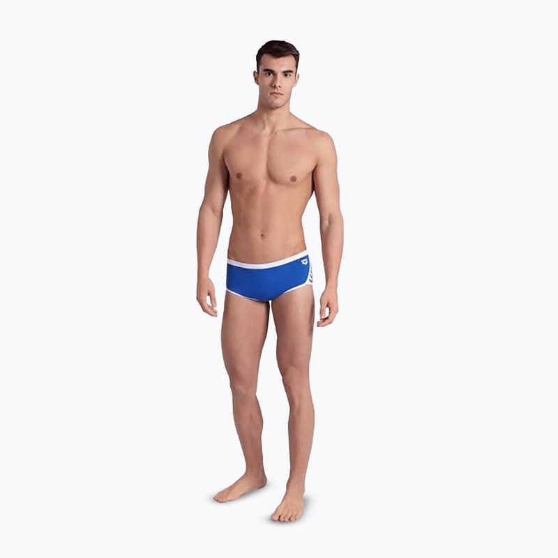Bokserki pływackie męskie arena Icons Swim Low Waist Short Solid royal/white 6
