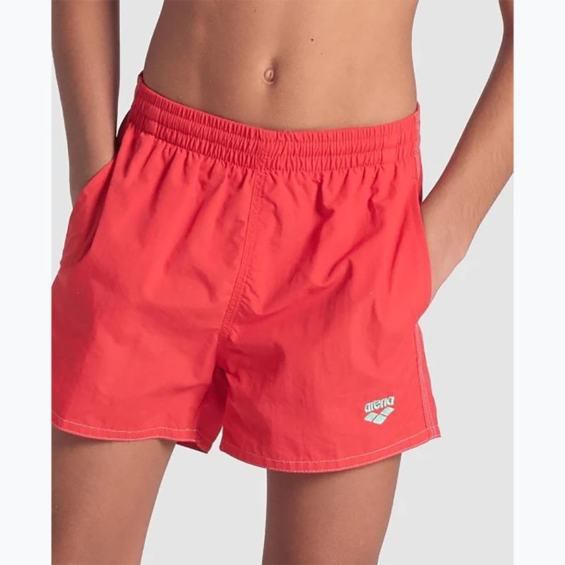 Szorty kąpielowe dziecięce arena Bywayx Youth R fluo red/water 4