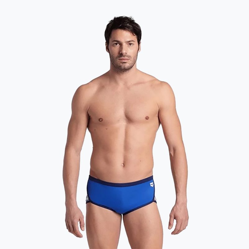 Bokserki pływackie męskie arena Icons Swim Low Waist Short Solid royal/navy 5